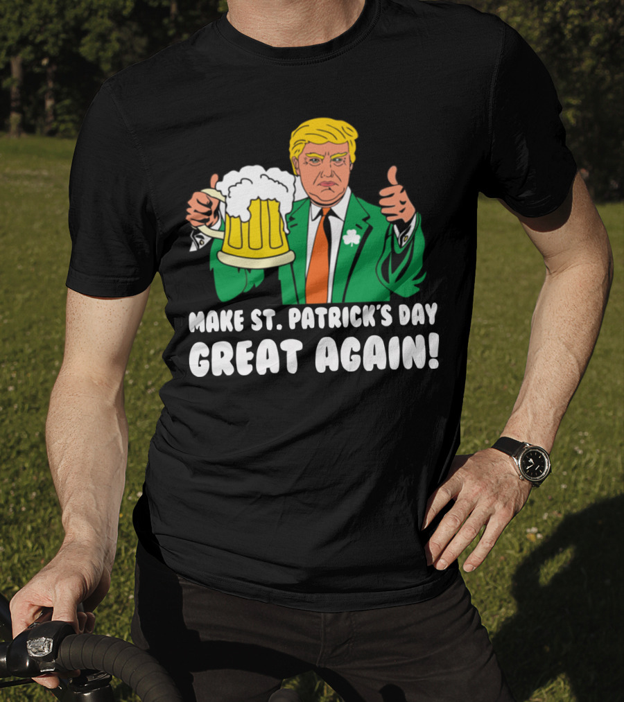Make St. Patrick's Day Great Again Trump Thumbs Up Beer Mug T-Shirt