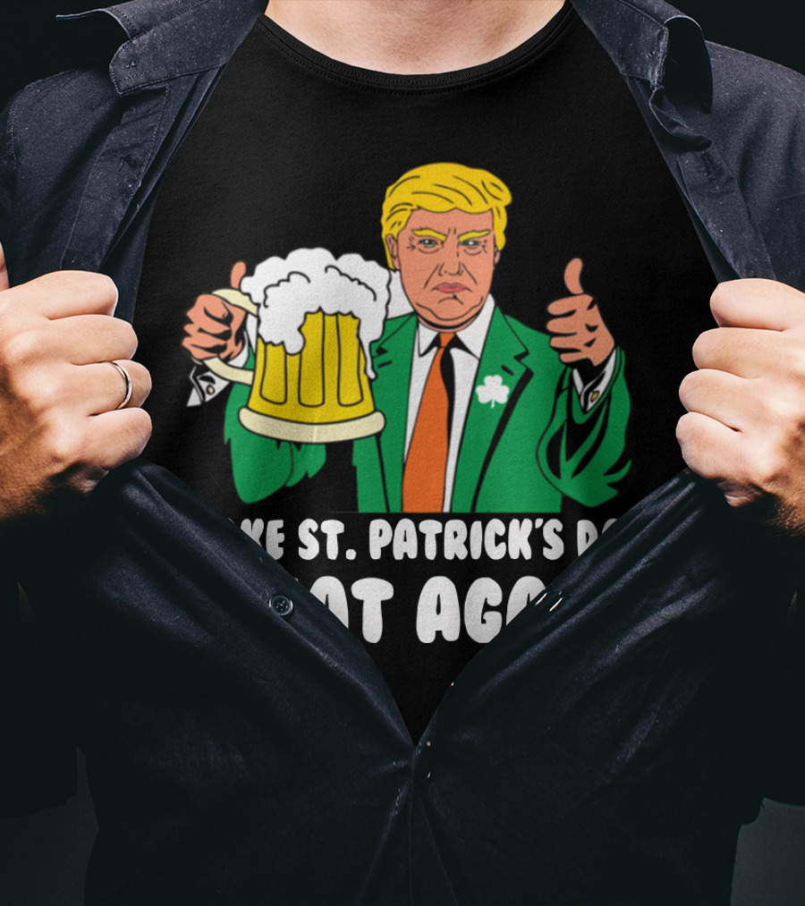 Make St. Patrick's Day Great Again Trump Thumbs Up Beer Mug T-Shirt