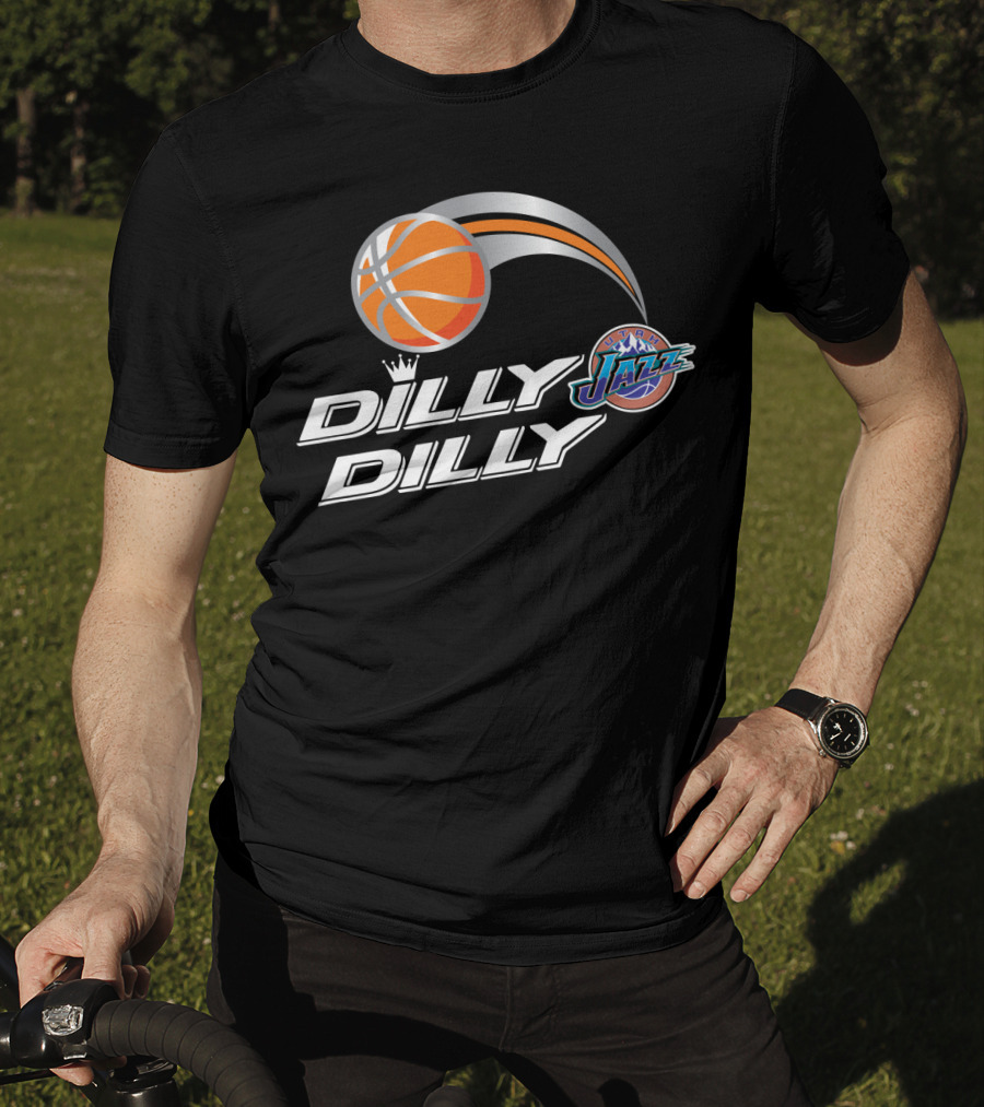 Dilly Dilly Utah Jazz Basketball Logo Swoosh T-Shirt