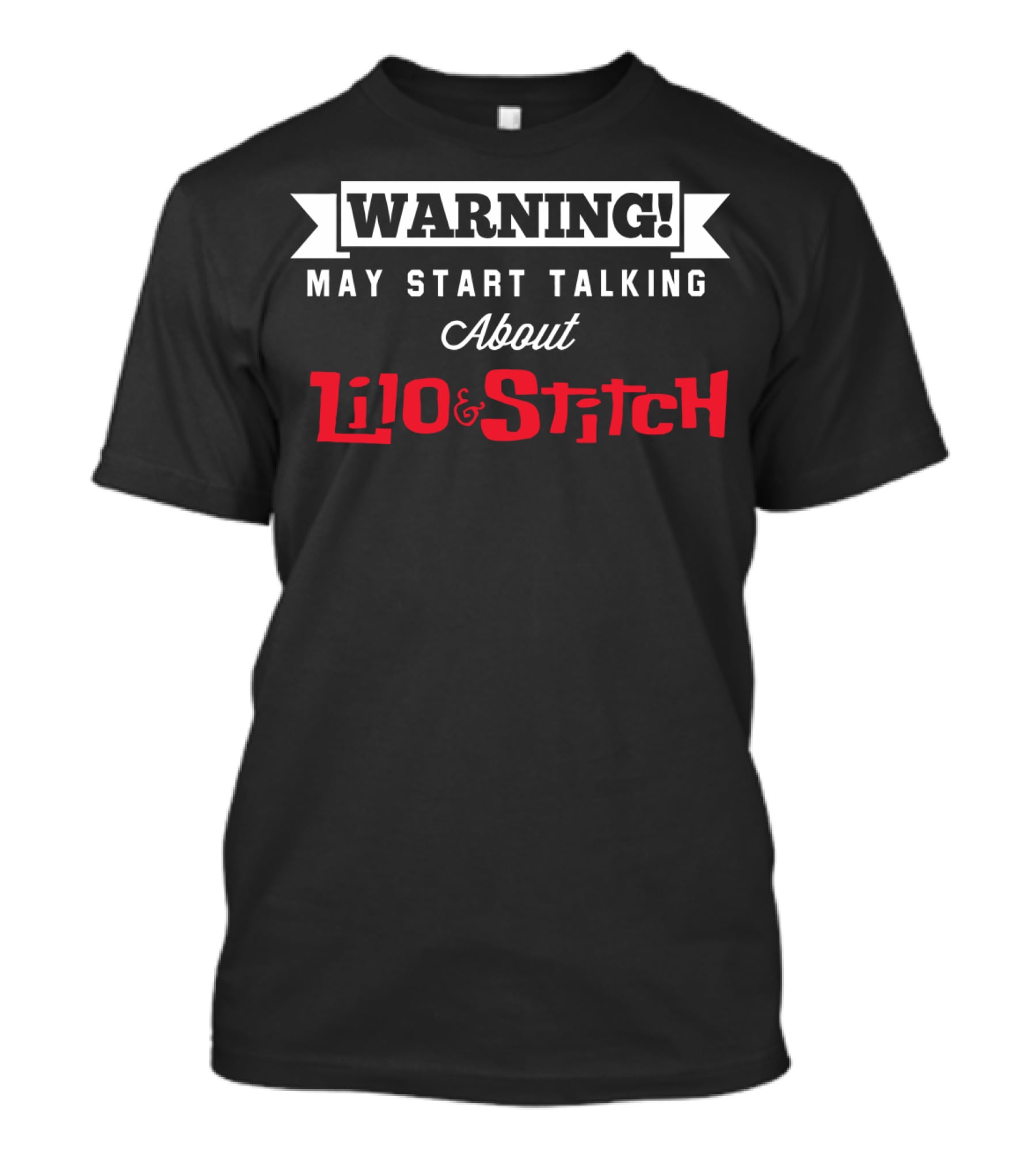 Warning Enthusiastically Discussing Lilo And Stitch Adventures T-Shirt