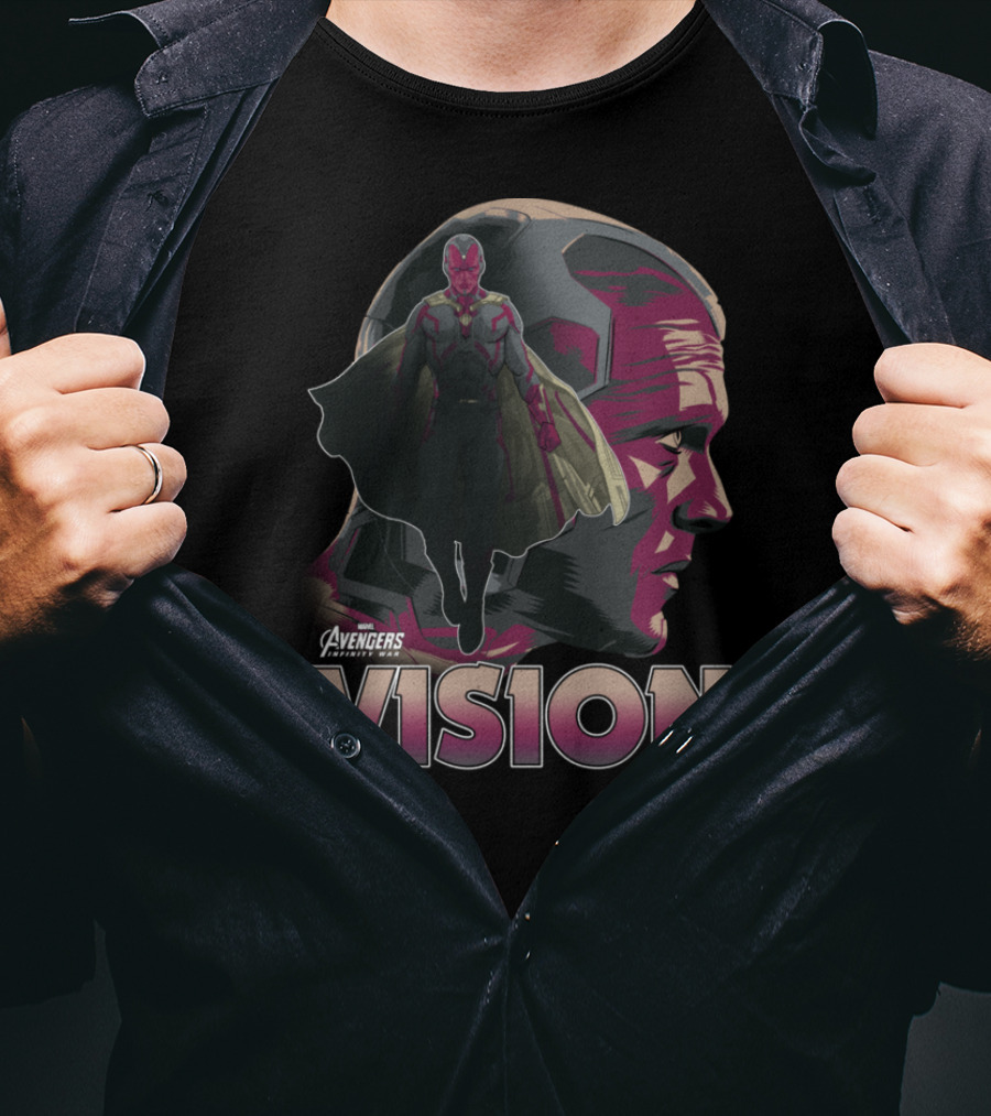Avengers Vision Profile Infinity War T-Shirt