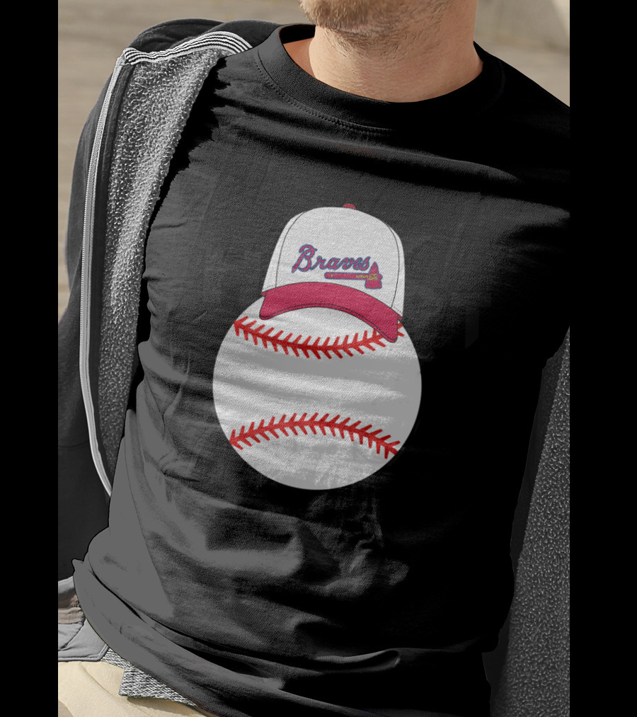 Atlanta Braves Mickey Mouse Hat Baseball T-Shirt
