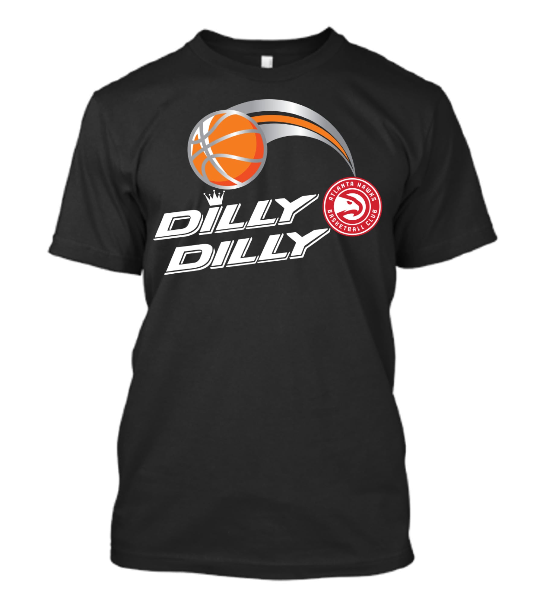 Atlanta Hawks Basketball Club Dilly Dilly Logo Basketball T-Shirt