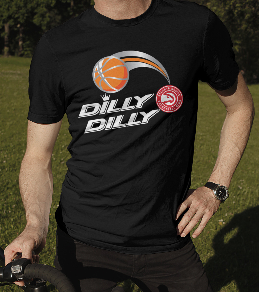 Atlanta Hawks Basketball Club Dilly Dilly Logo Basketball T-Shirt