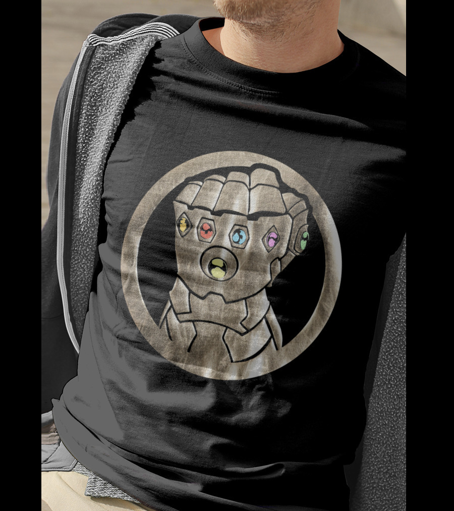 Avenger Infinity War Thanos Gauntlet With Infinity Stones T-Shirt