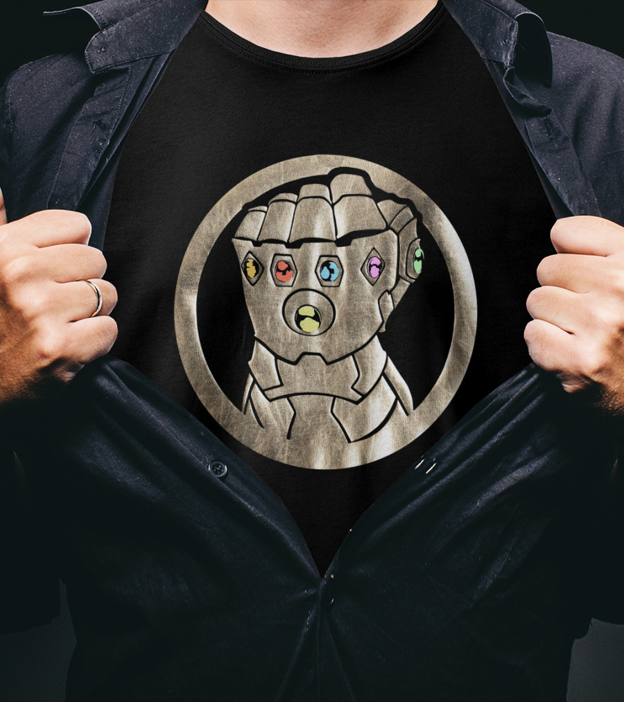 Avenger Infinity War Thanos Gauntlet With Infinity Stones T-Shirt