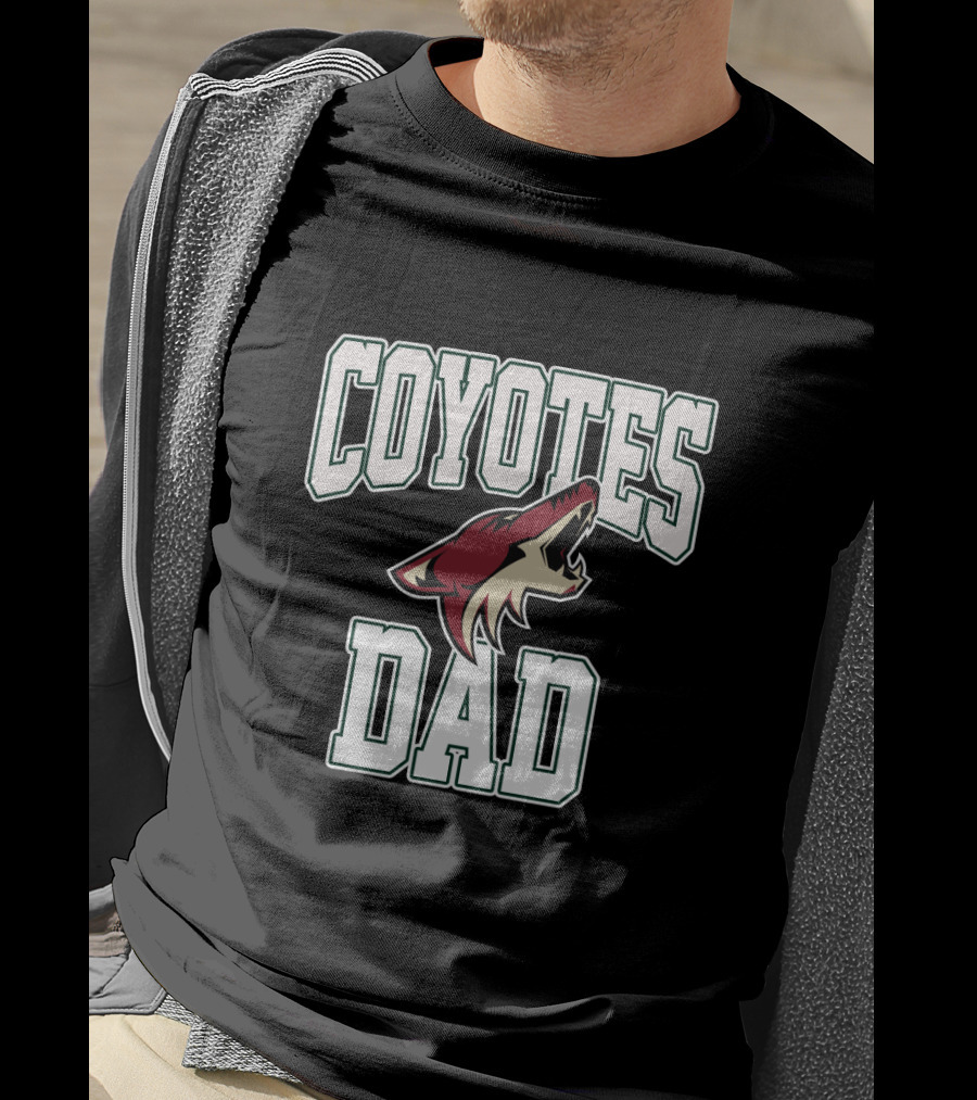 Arizona Coyotes Dad Fan Logo T-Shirt