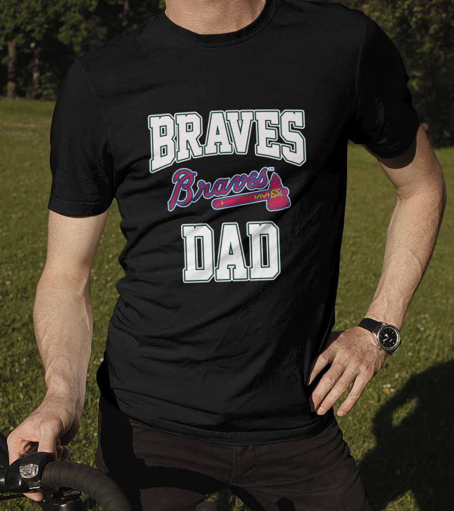 Braves Dad Atlanta Braves Iconic Logo Baseball T-Shirt