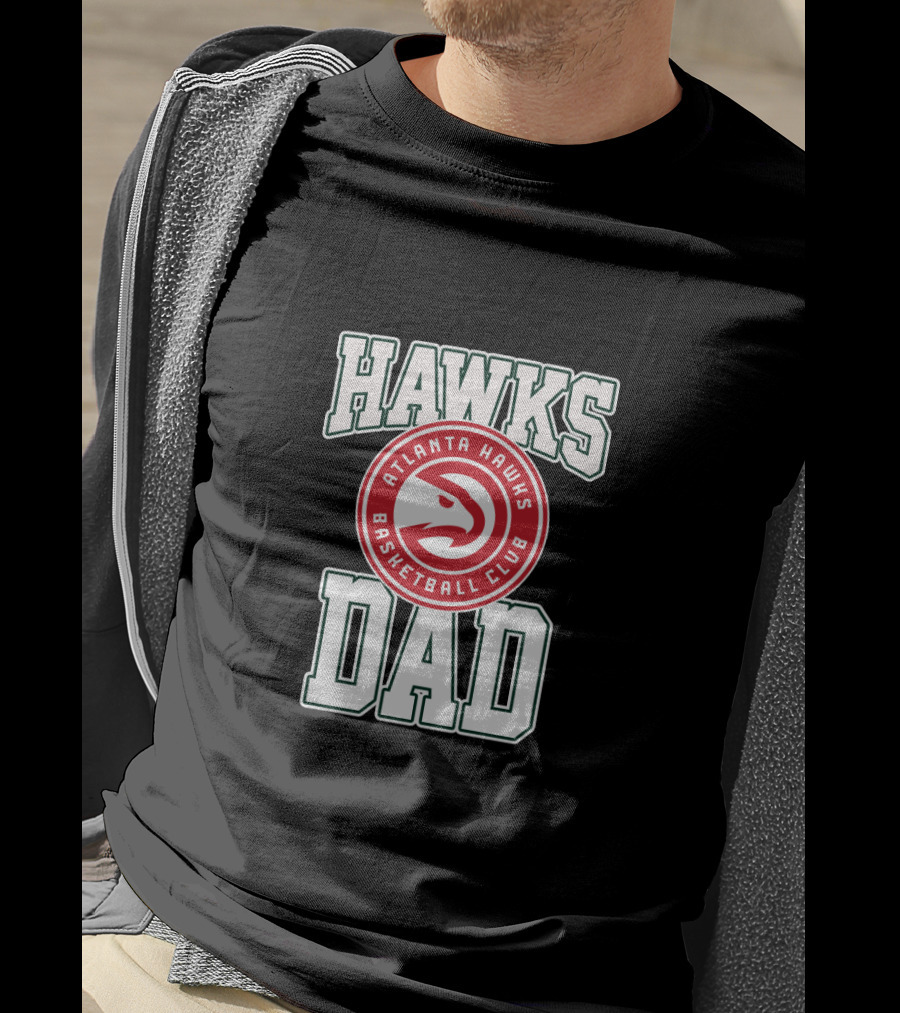 Atlanta Hawks Basketball Club Dad Father's Day T-Shirt