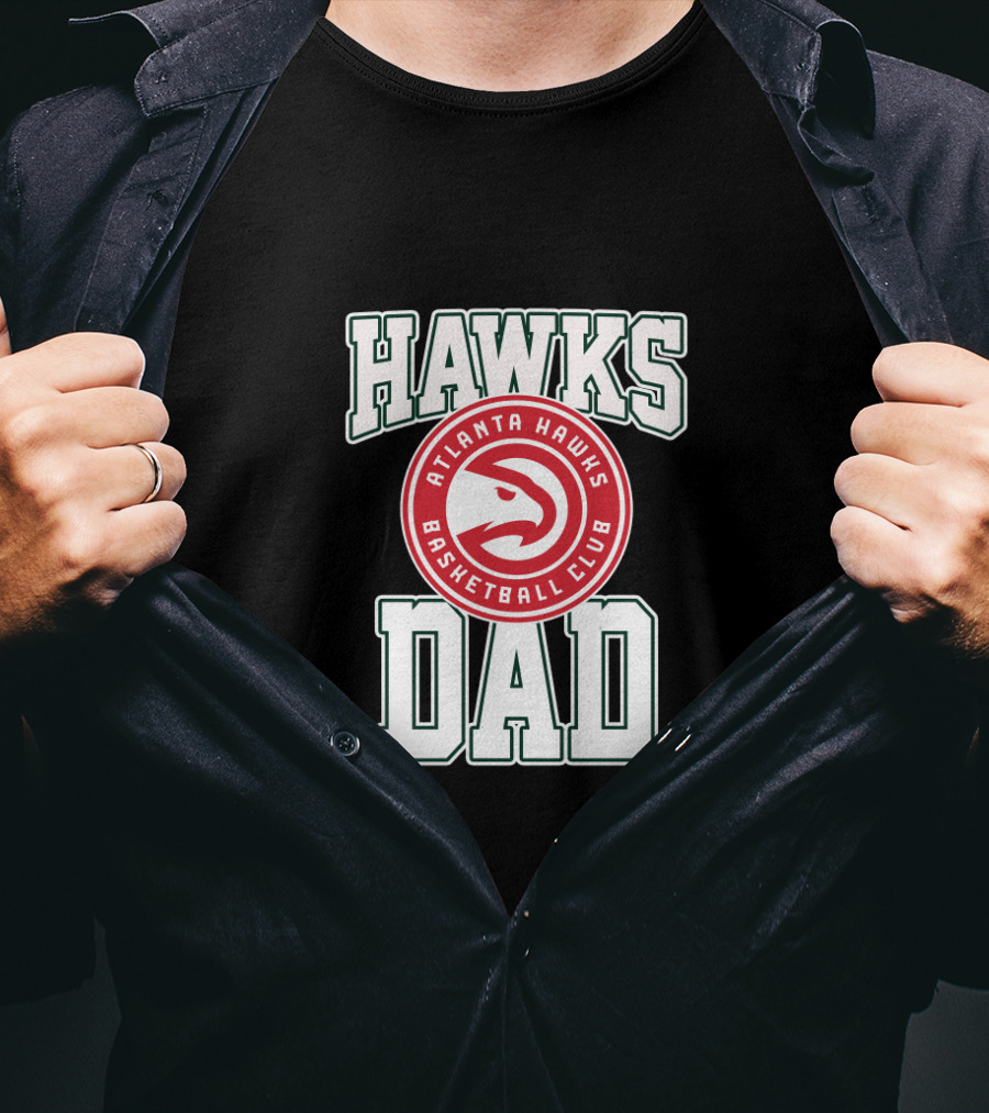 Atlanta Hawks Basketball Club Dad Father's Day T-Shirt