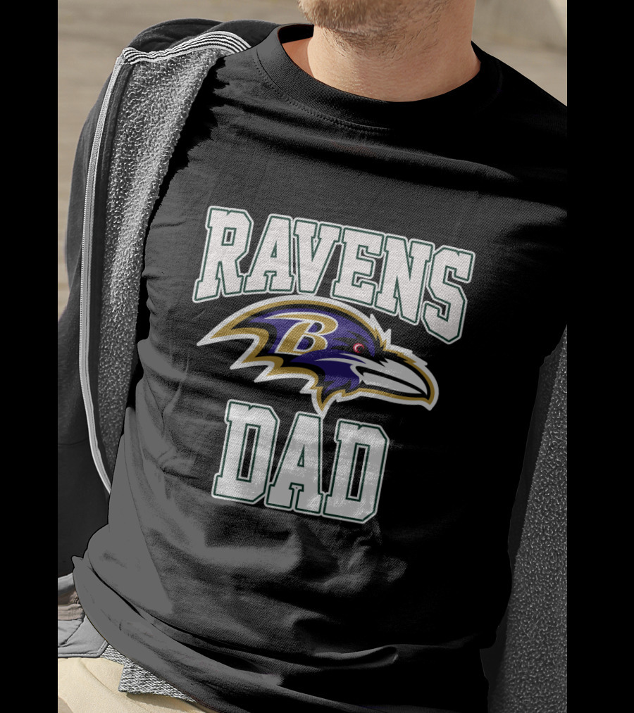 Ravens Dad Baltimore Football Fathers Day Gift T-Shirt