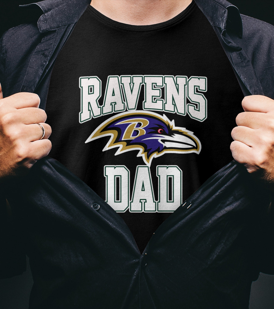 Ravens Dad Baltimore Football Fathers Day Gift T-Shirt