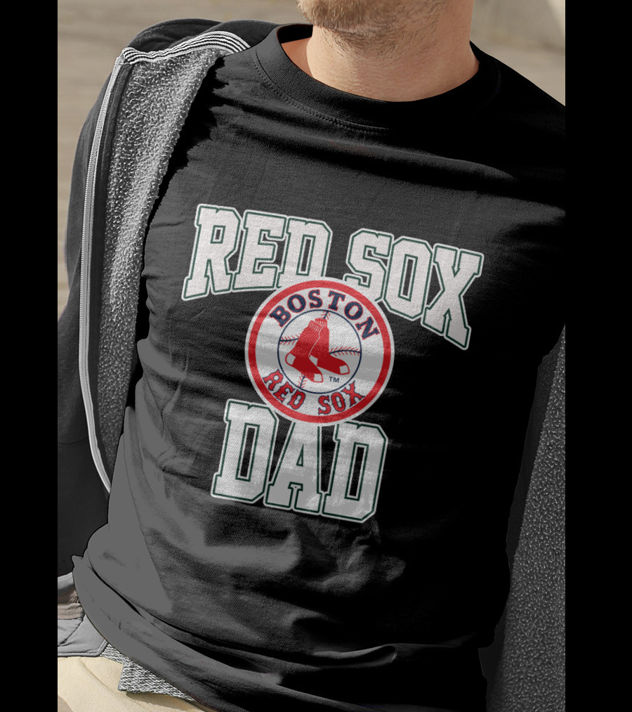 Boston Red Sox Dad Iconic Logo Fan T-Shirt