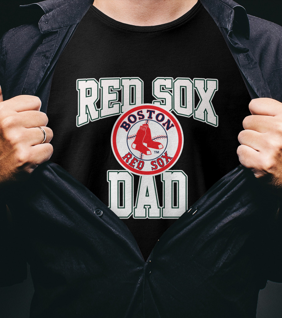 Boston Red Sox Dad Iconic Logo Fan T-Shirt