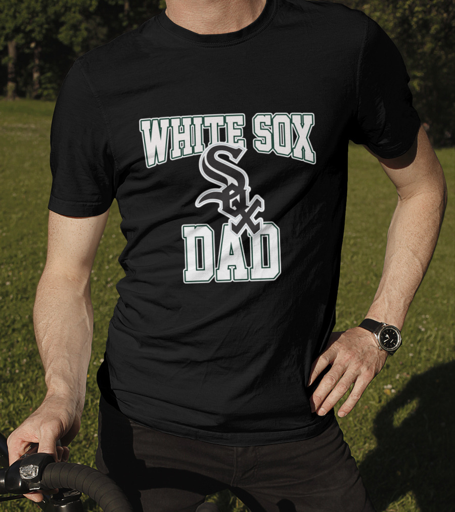 Chicago White Sox Dad Fan Logo White Sox T-Shirt