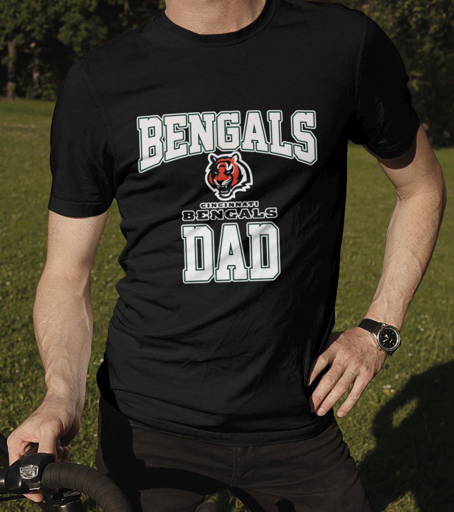 Cincinnati Bengals Dad Fathers Day Bengals Tiger T-Shirt