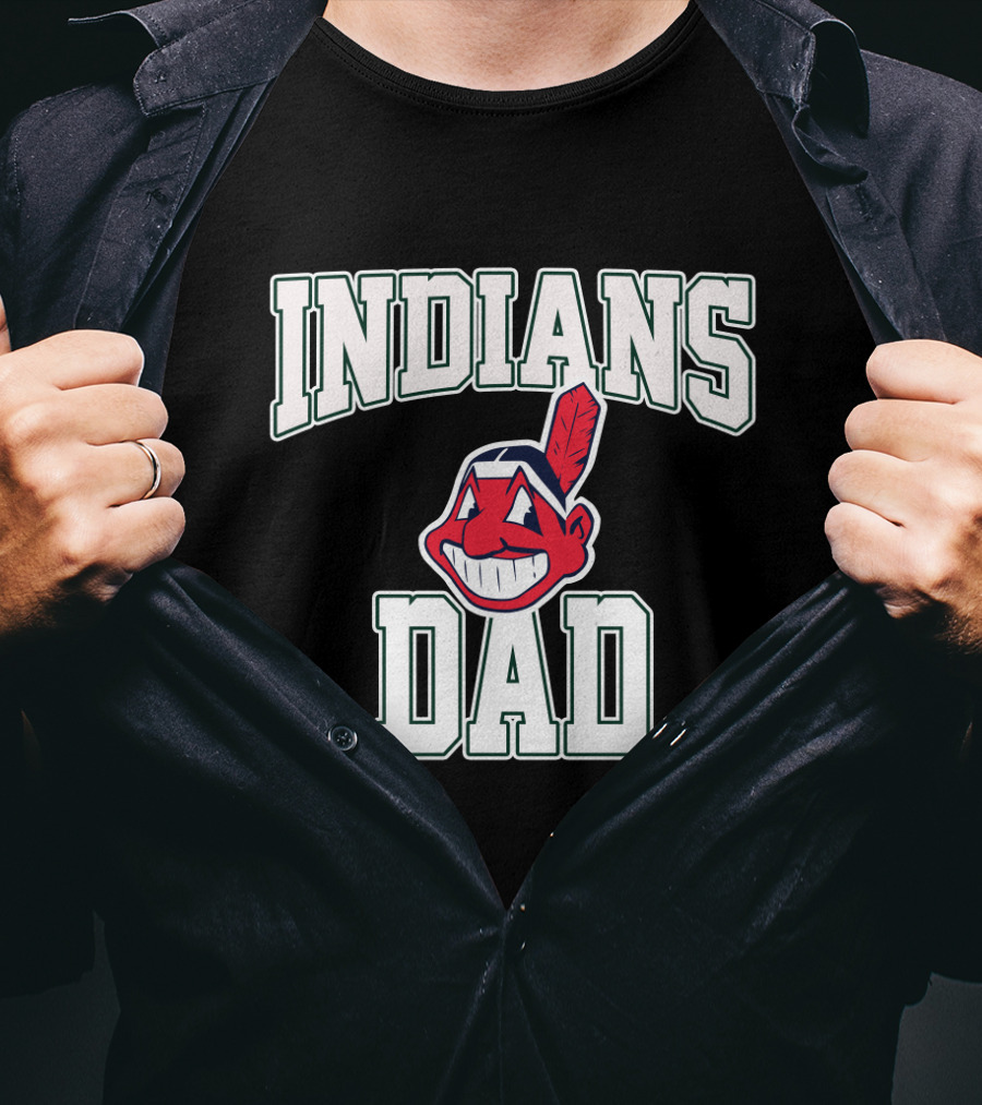 Cleveland Indians Dad Classic Chief Wahoo T-Shirt