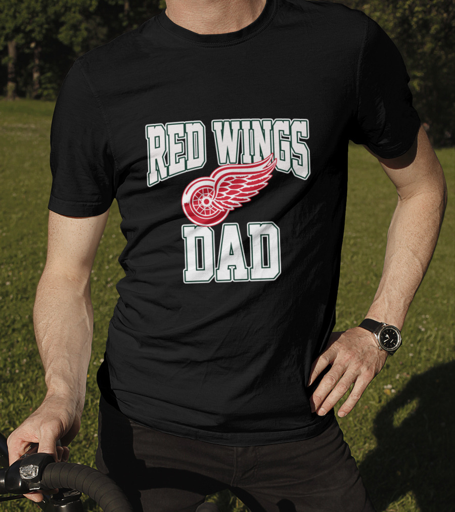 Detroit Red Wings Dad NHL Hockey Fan Gift T-Shirt
