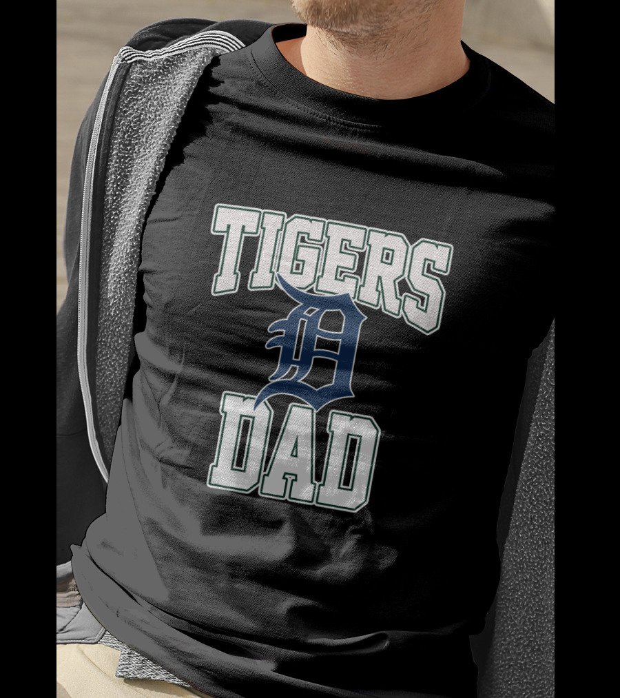 Tigers Dad Detroit Baseball Fan T-Shirt