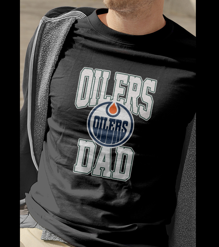 Edmonton Oilers Dad Hockey Fan Pride With Iconic Team T-Shirt