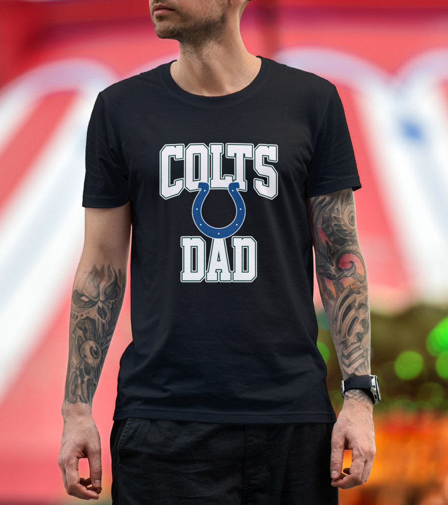 Indianapolis Colts Dad Football Fan Father’s Day T-Shirt