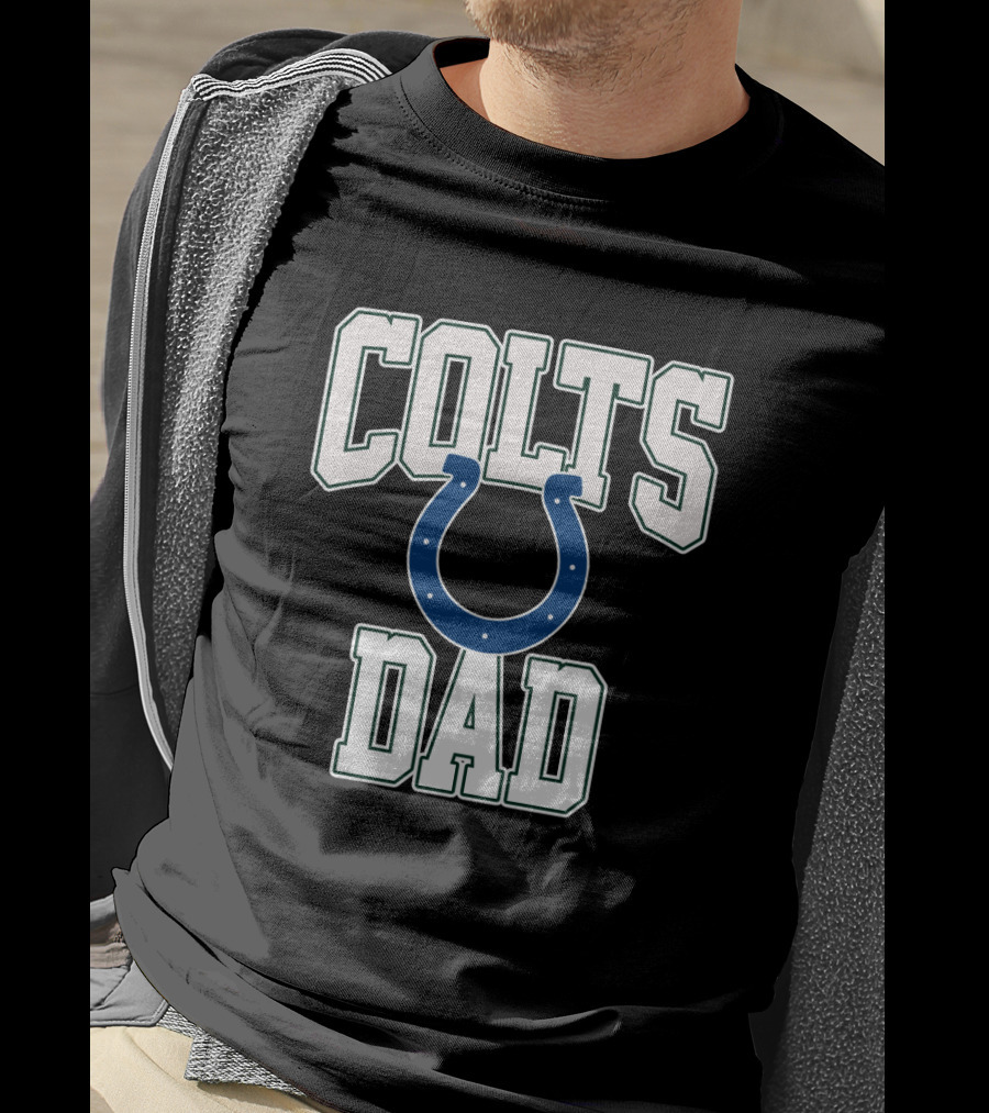 Indianapolis Colts Dad Football Fan Father’s Day T-Shirt