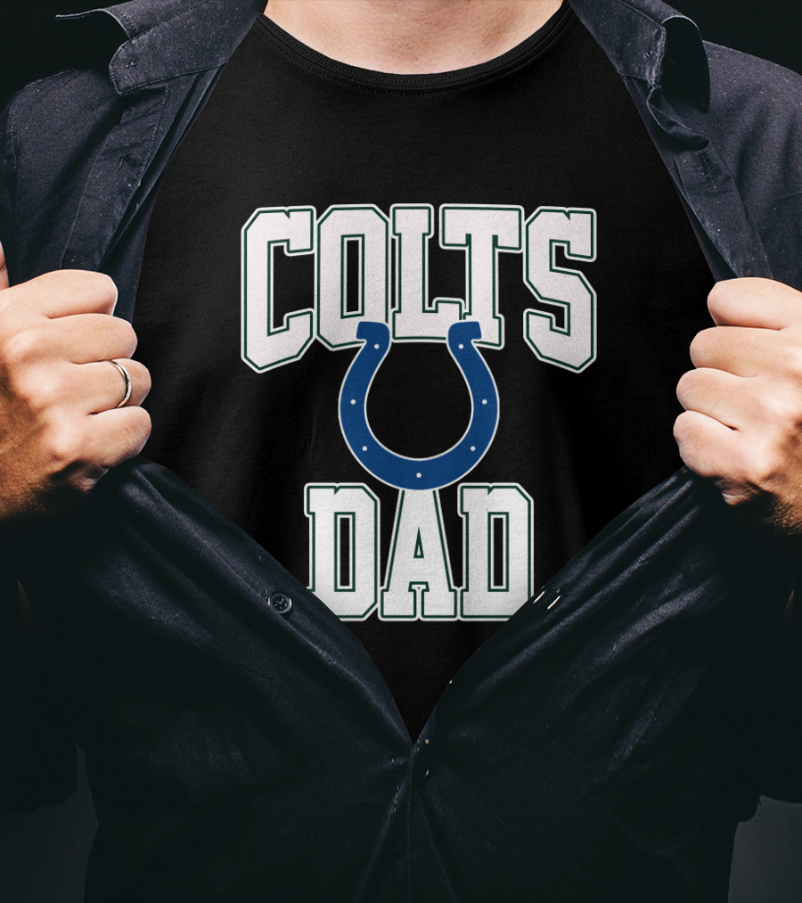 Indianapolis Colts Dad Football Fan Father’s Day T-Shirt