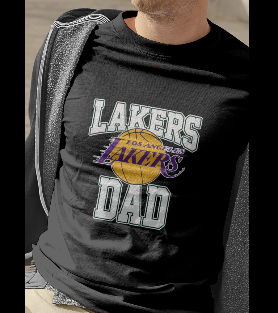 Lakers Dad Los Angeles Lakers Fathers Day T-Shirt