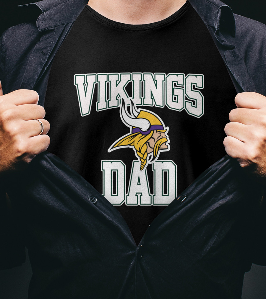 Vikings Dad Minnesota Football Father's Day T-Shirt
