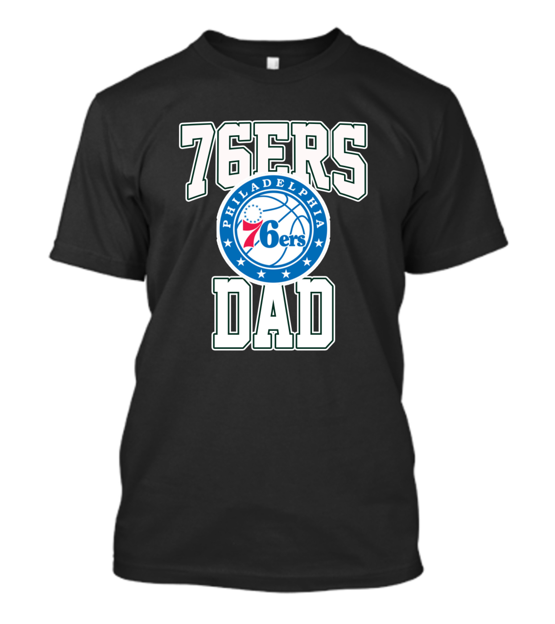 Philadelphia 76ers Dad Fathers Day Basketball Fan T-Shirt