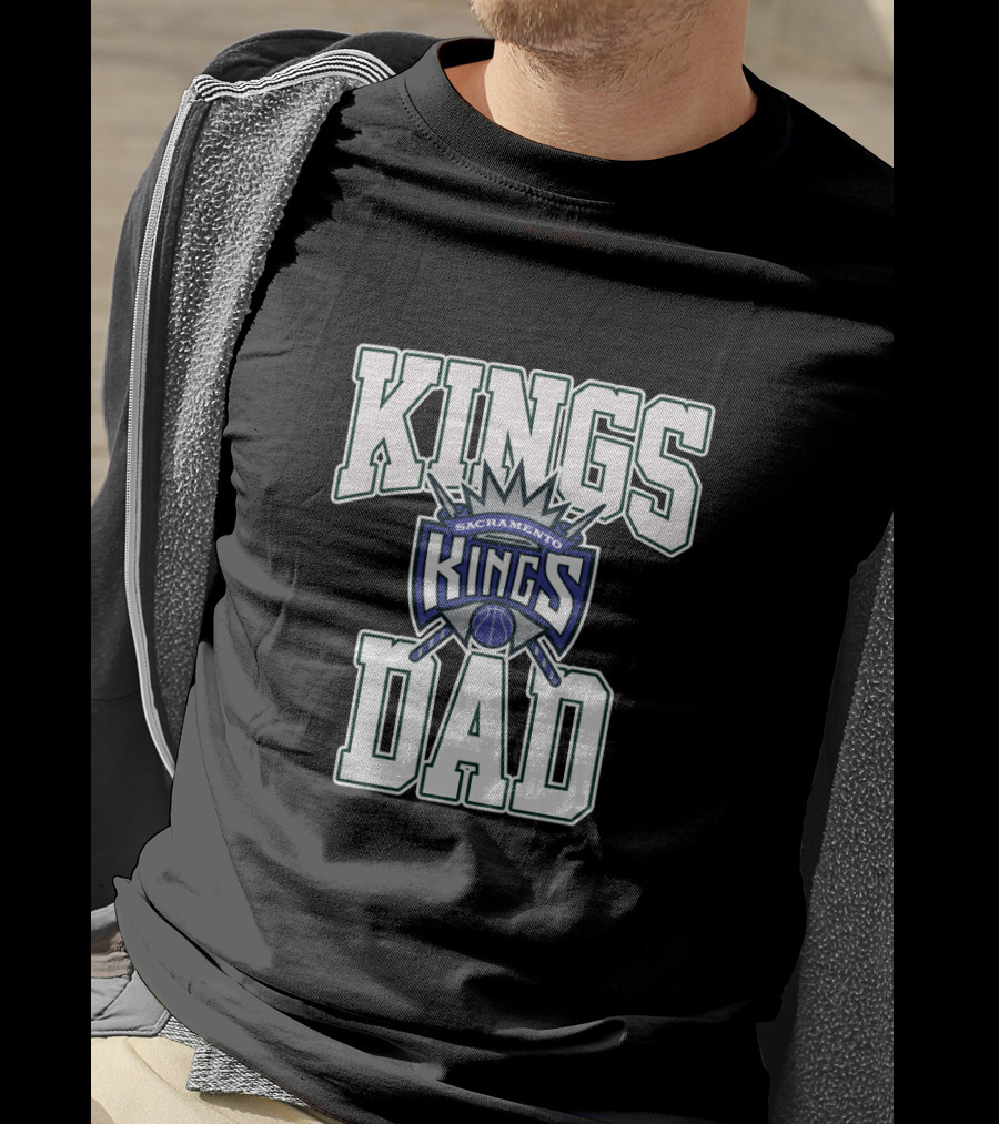 Sacramento Kings Dad Best Fathers Day Basketball Fan T-Shirt