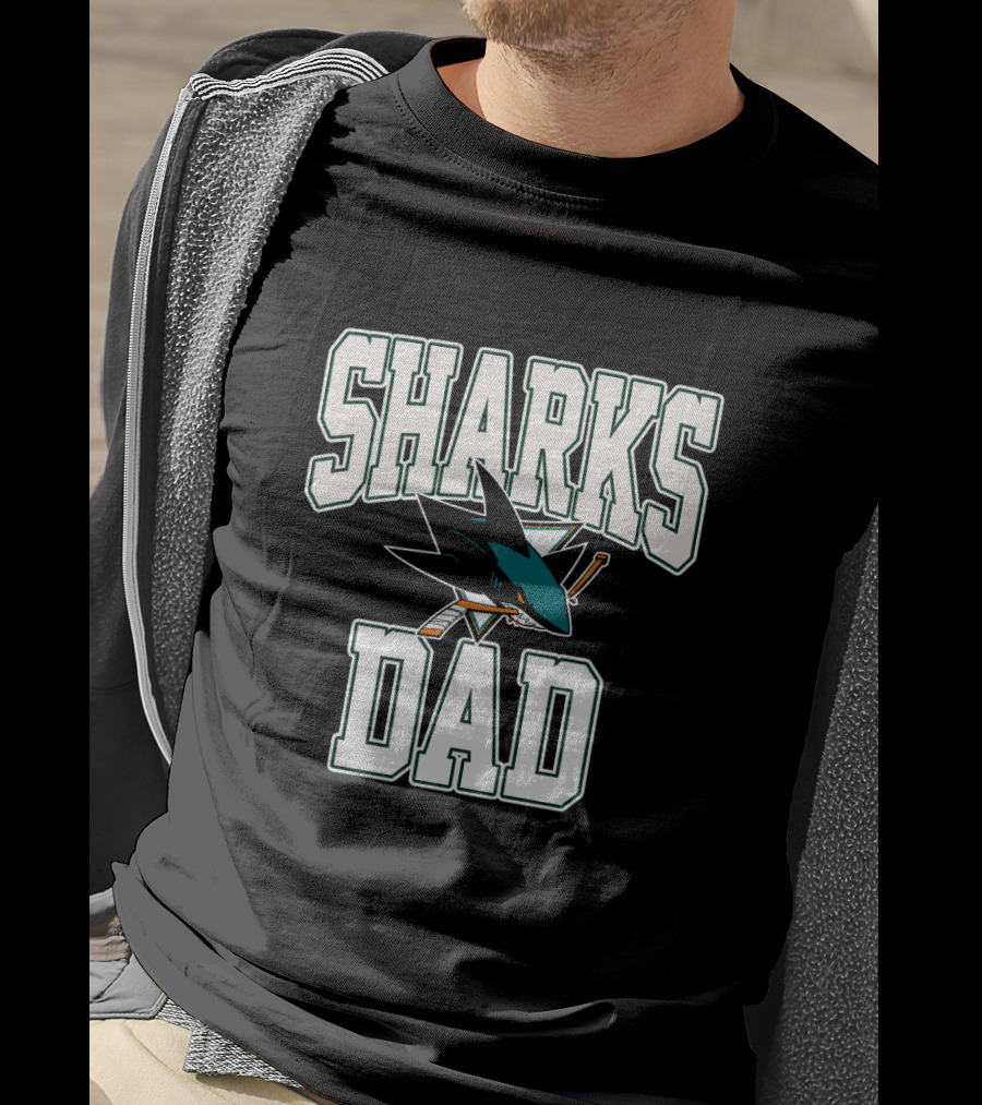 Sharks Dad San Jose Hockey Team T-Shirt