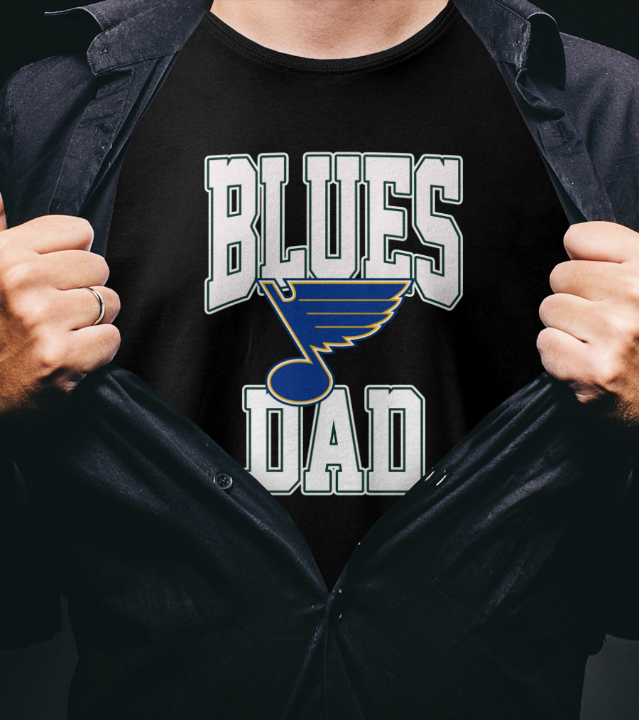 St. Louis Blues Dad Hockey Fan Father's Gift T-Shirt