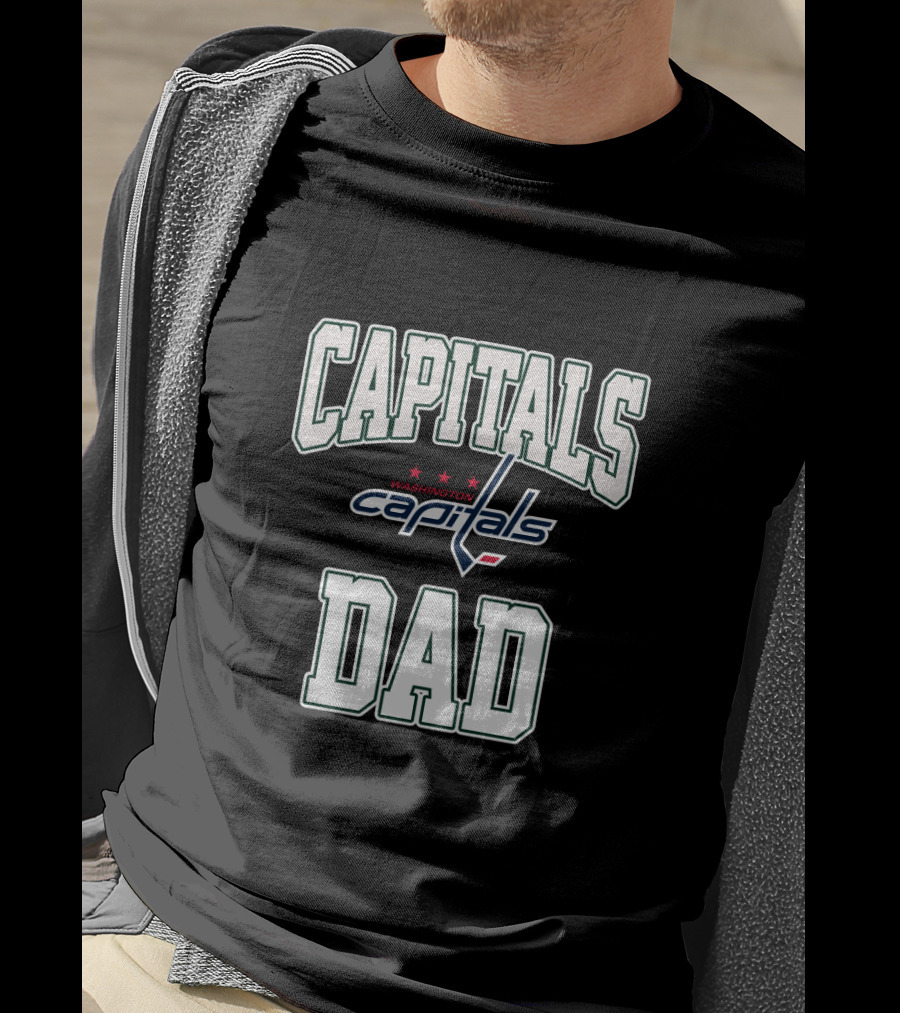 Washington Capitals Dad Proud Supporter Fan Gear T-Shirt