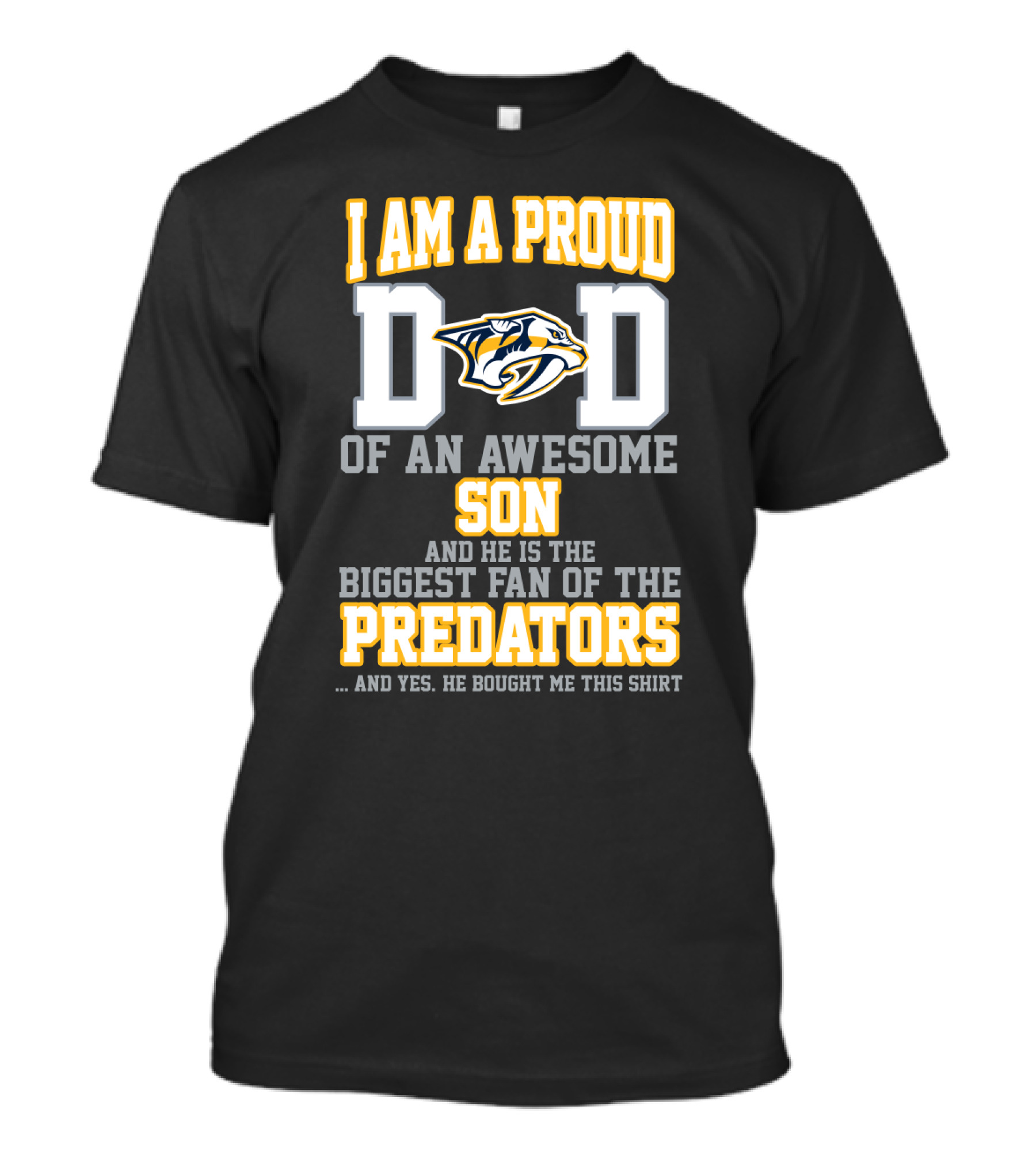 Proud Dad Of Awesome Son Nashville Predators Fan T-Shirt