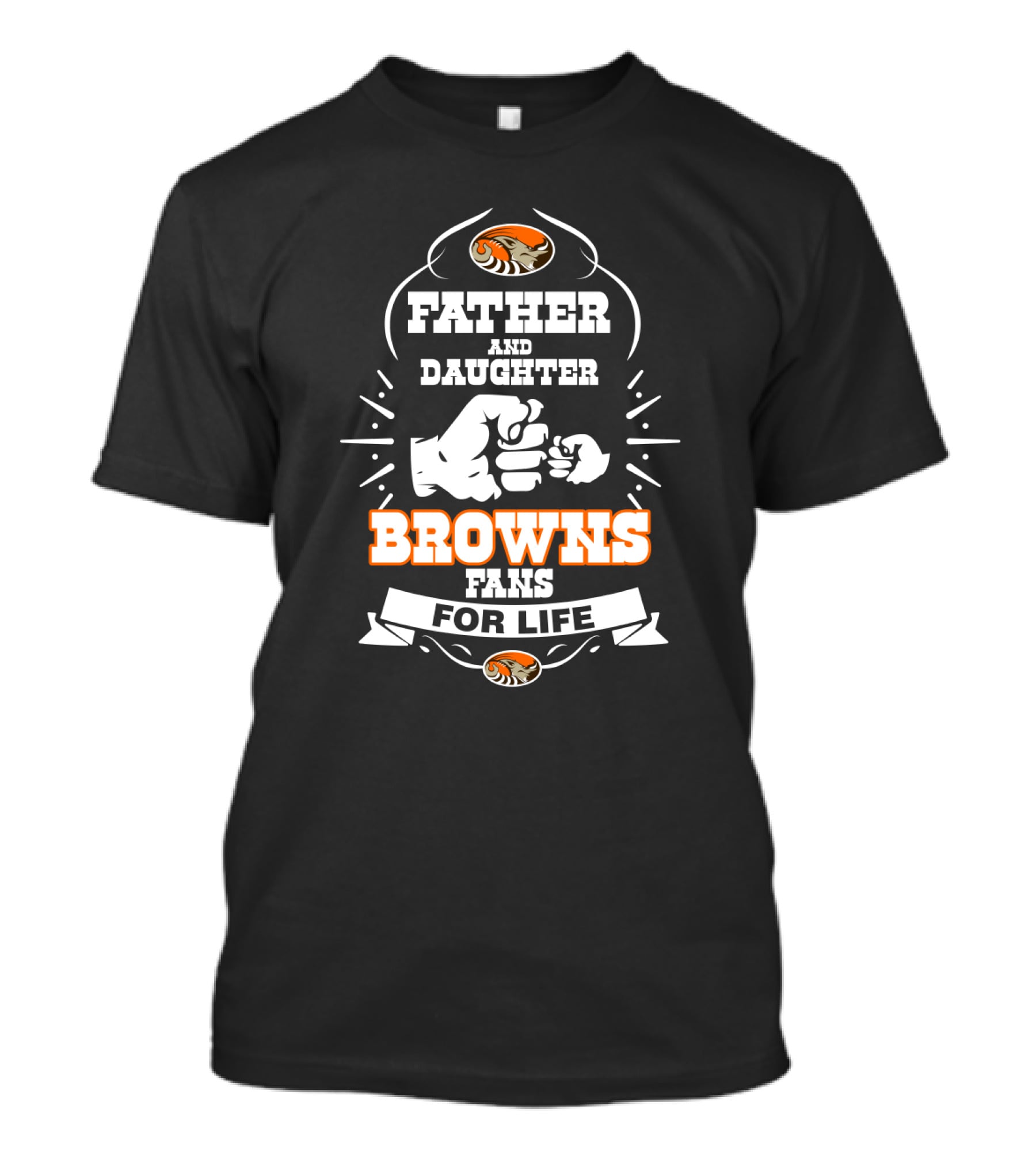 Father And Daughter Browns Fans For Life T-Shirt