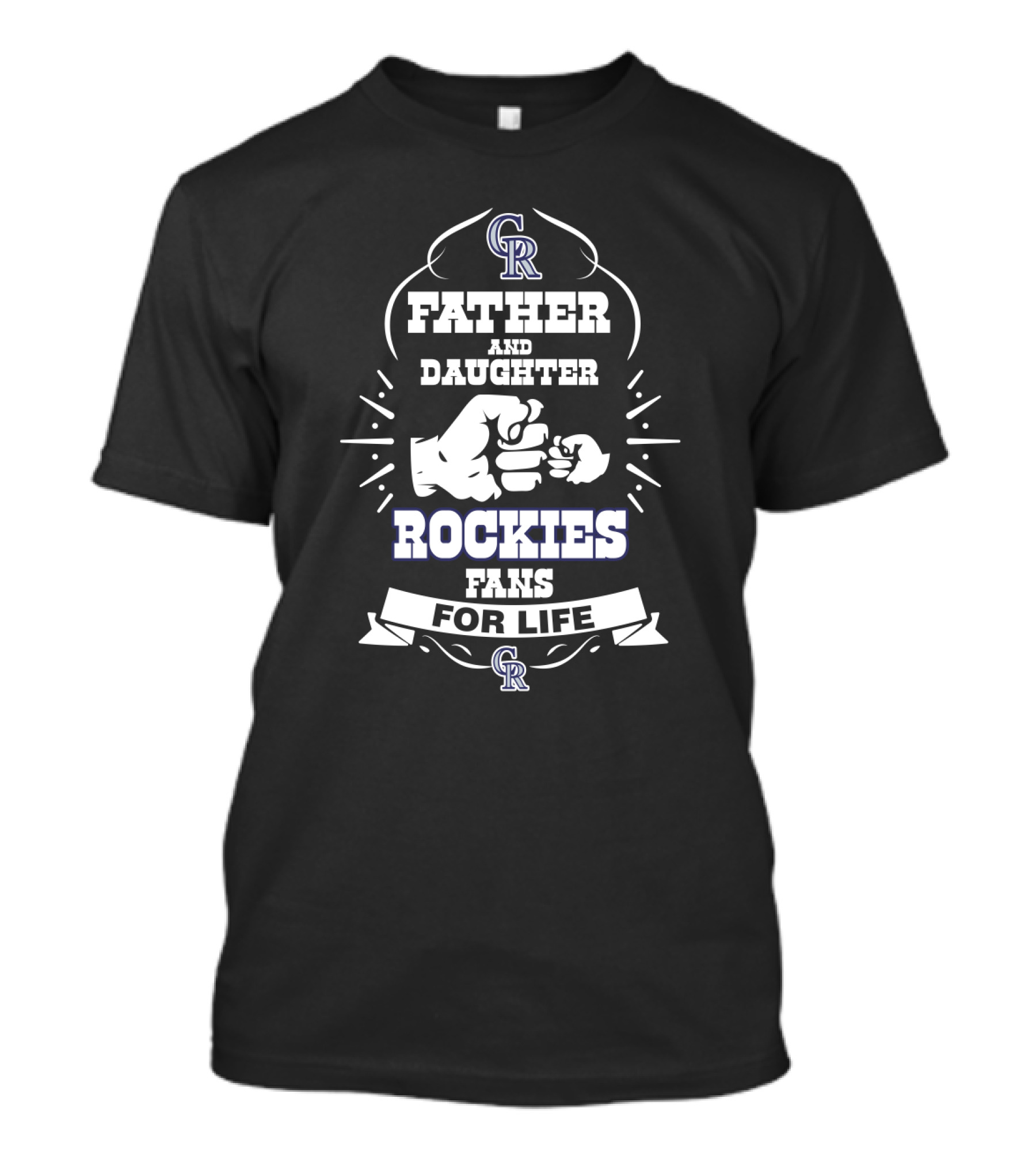 Father And Daughter Rockies Fans For Life Colorado T-Shirt