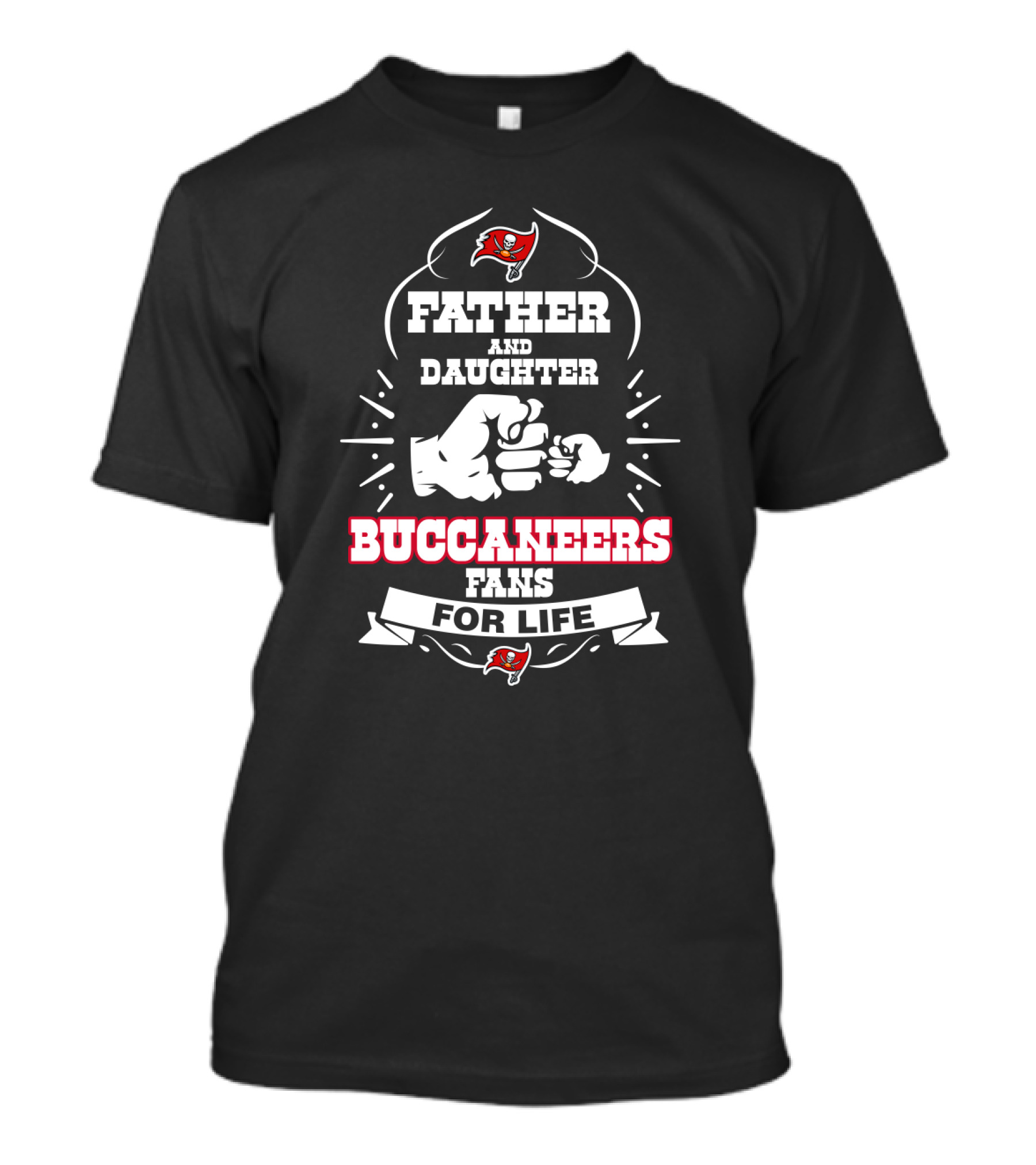 Father Daughter Buccaneers Fans For Life Tampa Bay T-Shirt