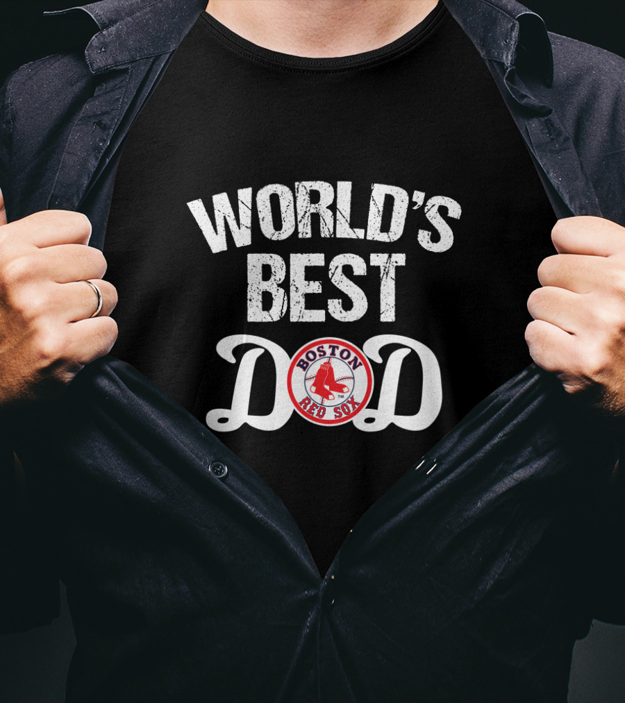 World's Best Dad Boston Red Sox T-Shirt
