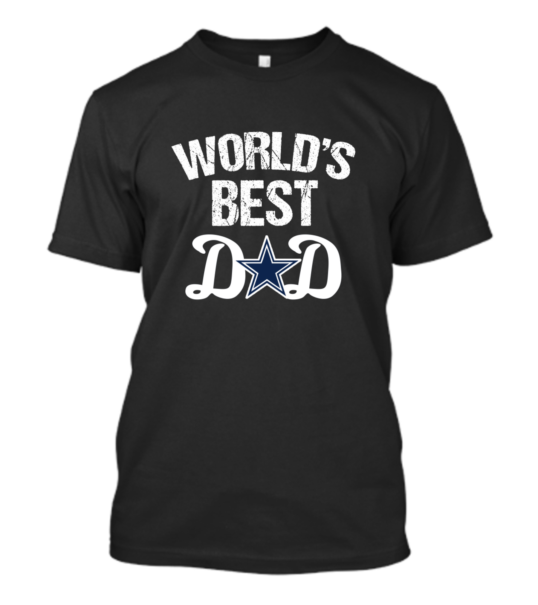 World's Best Dallas Cowboys Dad Star T-Shirt