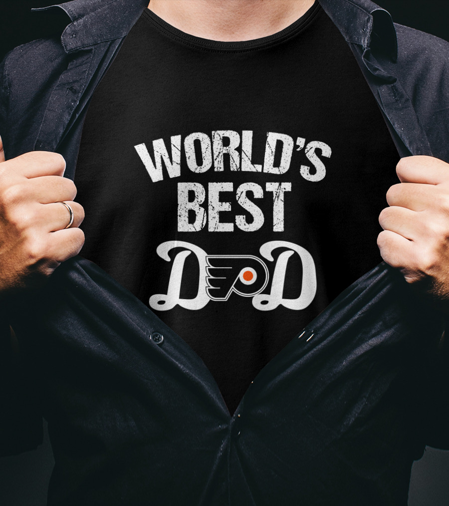 World's Best Dad Philadelphia Flyers T-Shirt