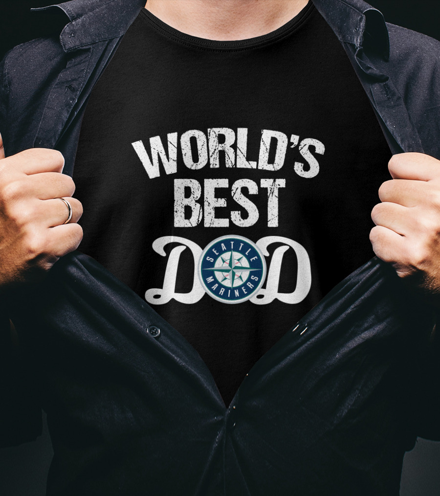 World's Best Seattle Mariners Dad T-Shirt