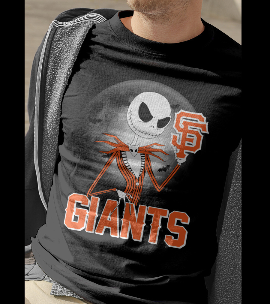 Jack Skellington San Francisco Giants Halloween T-Shirt