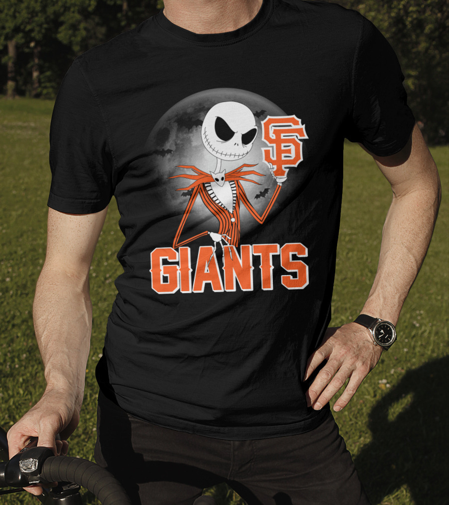 Jack Skellington San Francisco Giants Halloween T-Shirt