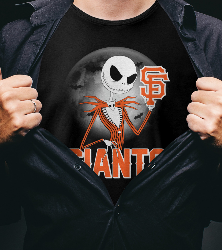 Jack Skellington San Francisco Giants Halloween T-Shirt