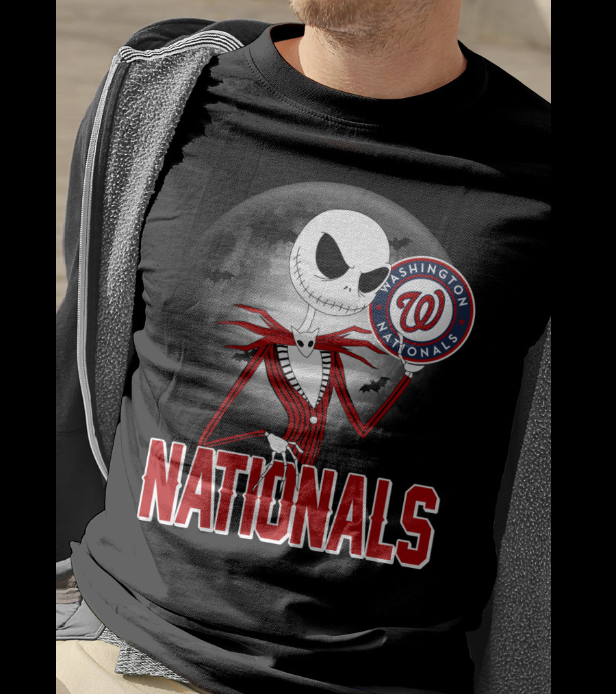 Washington Nationals Jack Skellington Halloween T-Shirt