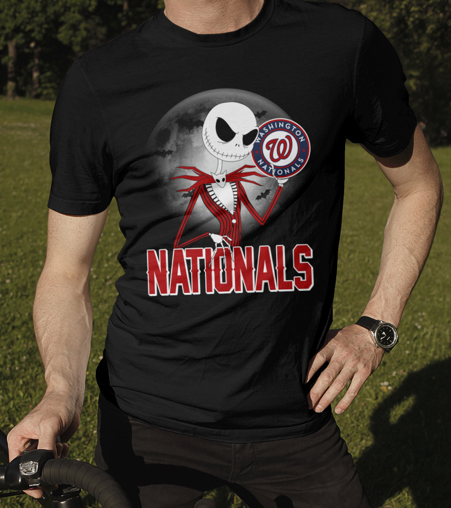 Washington Nationals Jack Skellington Halloween T-Shirt