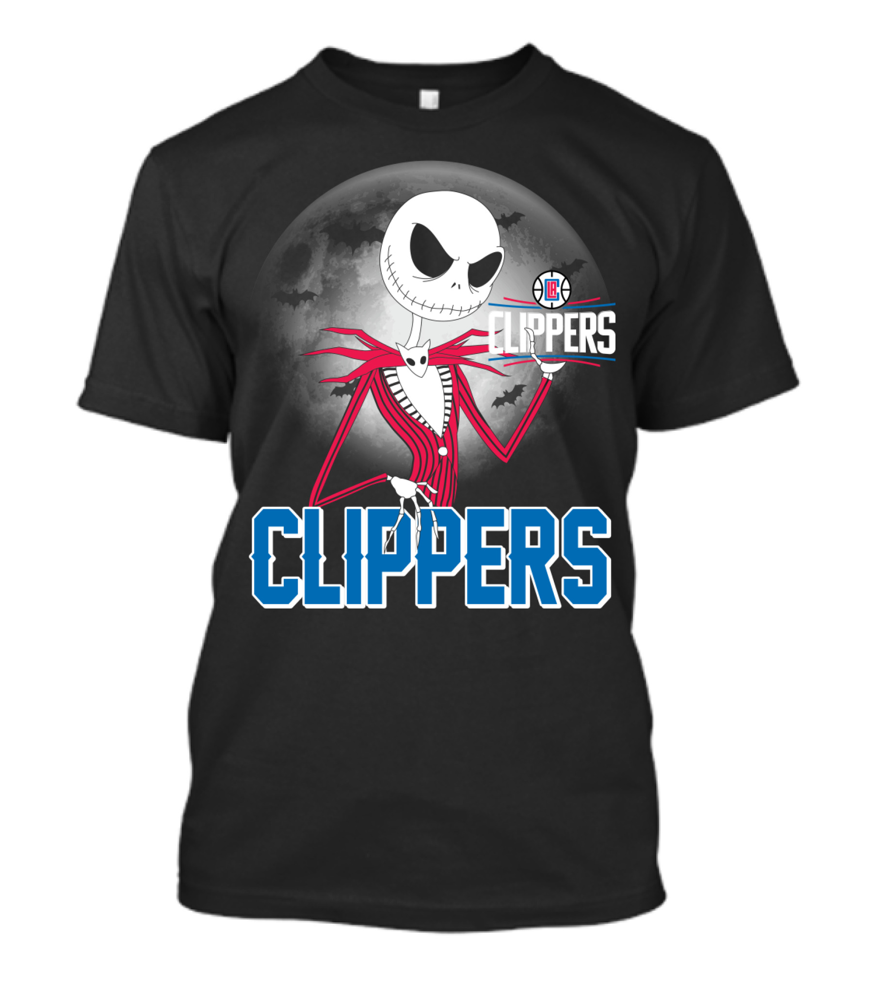 Jack Skellington La Clippers Halloween Moon T-Shirt