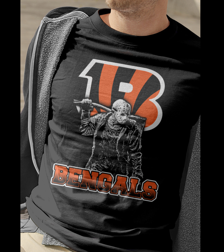 Jason Voorhees Cincinnati Bengals Logo Bengals T-Shirt