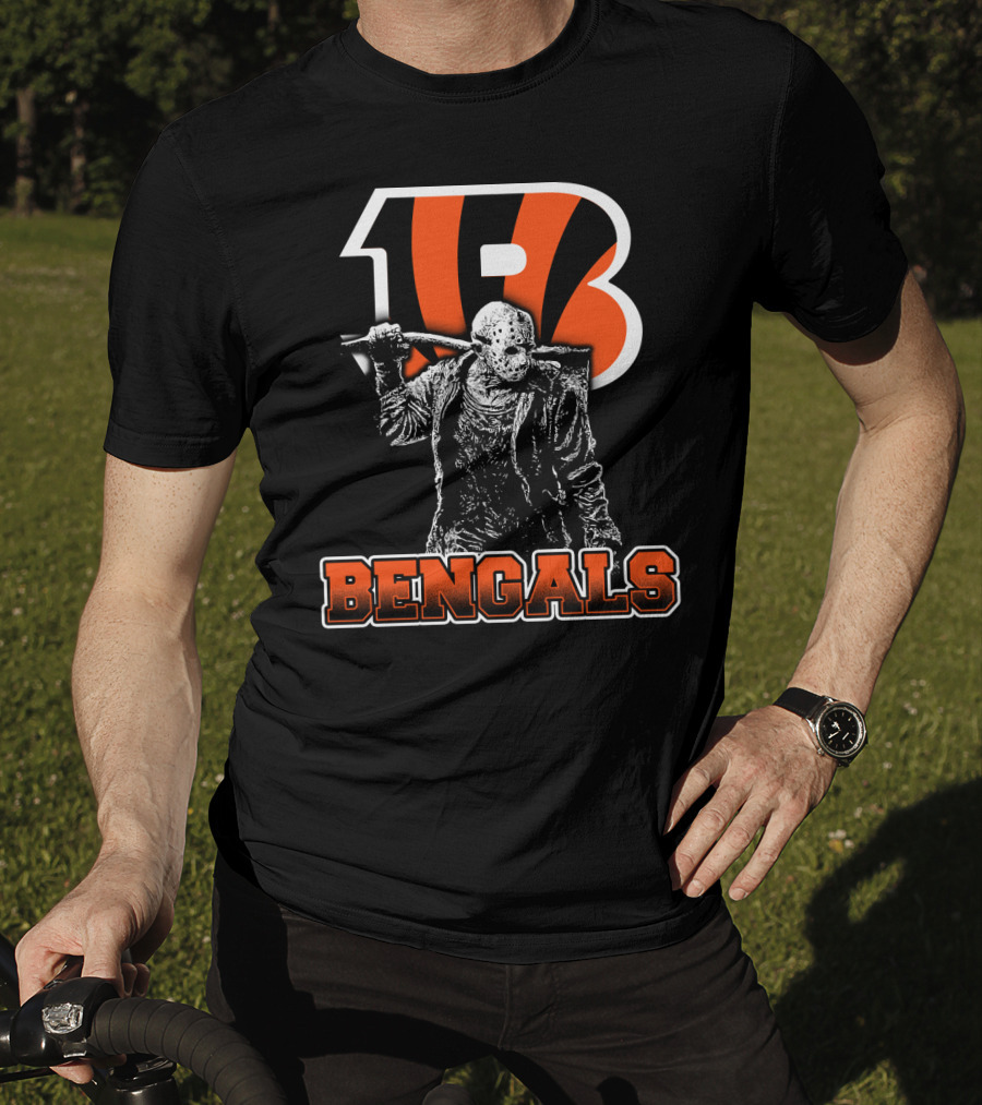 Jason Voorhees Cincinnati Bengals Logo Bengals T-Shirt